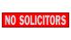 Sign No Solicitors 2in x 8in (79206)