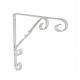 Shelf Bracket Scroll White 10in (AB40L)