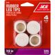 Furniture Rubber Tip 7/8in 4pk