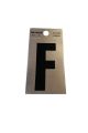 Letter F Black/Gold 2in