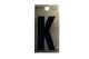 Letter K Black/Gold 2