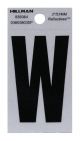 Letter W Reflective 2in