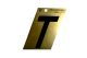 Letter Black/Gold T 3in