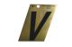 Letter Black/Gold V 3in