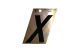 Letter Black/Gold X 3in