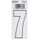 Self Adhesive Number White #7 3in