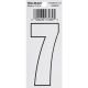 Self Adhesive Number White #7 3in