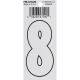 Self Adhesive Number White #8 3in