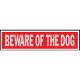 Sign Beware Of Dog 2in x 8in