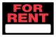 Sign For Rent 8in x 12in (839926)