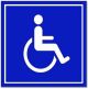 Sign Handicapped Symbol 5in x 7in