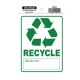 Recycle Sign 4in x 6in