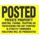SIGN PRIVATE PROPERTY 11 X 11