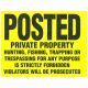 SIGN PRIVATE PROPERTY 11 X 11