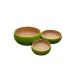 Bamboo Bowl Set 3pc Green