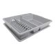 Dish Drainer with Tray Grey 38 cm (723-38011)
