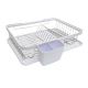 Wind Rose Dish Drainer with Tray White 16 in. (723-0499249)