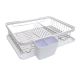 Wind Rose Dish Drainer with Tray White 16 in. (723-0499249)