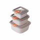 Food Container With Lid 3pcs