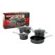 Bistro Saucepan Set Black 7pc (713-06235)