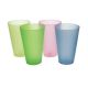 Drink Cups Plastic 12 ozs 4 pcs Assorted Colours (723-89569)