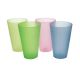 Drink Cups Plastic 12 ozs 4 pcs Assorted Colours (723-89569)