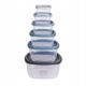 Excellent Houseware Food Container Plastic 6 pcs (911000180)