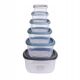 Excellent Houseware Food Container Plastic 6 pcs (911000180)