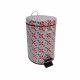 Metal Dust Bin with Foot Lever Patterned (766-73800336)
