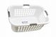 Laundry Basket White / Aqua 37qt (6501225)