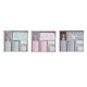 Romance Bathroom Solutions Bathroom Set 3 pcs Assorted Colours (CY2210530)