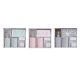 Romance Bathroom Solutions Bathroom Set 3 pcs Assorted Colours (CY2210530)