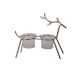 Reindeer Double Candle Holder Assorted