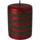 Santini Pillar Candle 3 x 4 Red / Green (200-6400360)