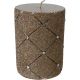 Santini Pillar Candle 3 x 4 Gold with Diamond (200-6400268)