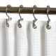Zenna Home Shower Curtain Hook Brushed Nickel 12 Pcs