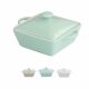 Stoneware Casserole Dish with Lid Assorted Colours 4 in. (703-12888502)