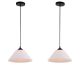 Home Delight Hanging Lamp White 2 pc (9079DUO-WH)