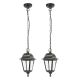 Genova Outdoor Hanging Lamp 2 pc (E058HBK-DUO)