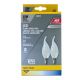 Ace Bulb Bent Tip 3W LED E12 Warm White 2pk (3890167)
