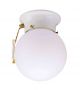 Ceiling Fixture with Pull Chain White  7-1/4in (33746)
