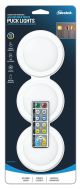 Westek Adjustable Puck Light W/Remote Battery Powered 3pk (BL-PCCT-W3)