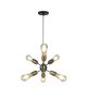 Xtricity Freedom Pendant Fixture 6 Lights Antique Brass (5-90114)