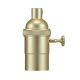 Globe Electric Pendant Socket 1 light Matte Brass (3000185) (60701)