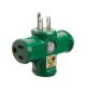 Grounded Adapter Heavy Duty Green (3515061)