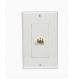 Wall Plate Coax Decor White (36311)
