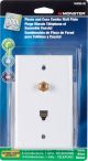 Wall Plate Coax/Phone White (36314)