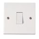 Slimline 1 Gang 1 Way 10 Amp Switch No.1202