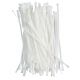 White Standard Cable Tie 8in (100/Bag)