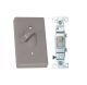 1 Gang Gray Toggle Cover With 3 Way (14218)